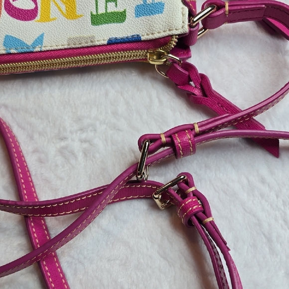 Dooney & Bourke Colorful Letter Print Crossbody Bag - Picture 7 of 7